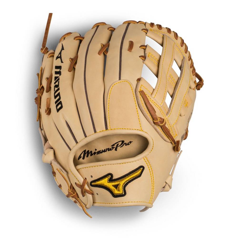 Mizuno Men's Pro Outfield Baseball Gloves 12.75" - Deep Pocket Brown (312579-ILF)